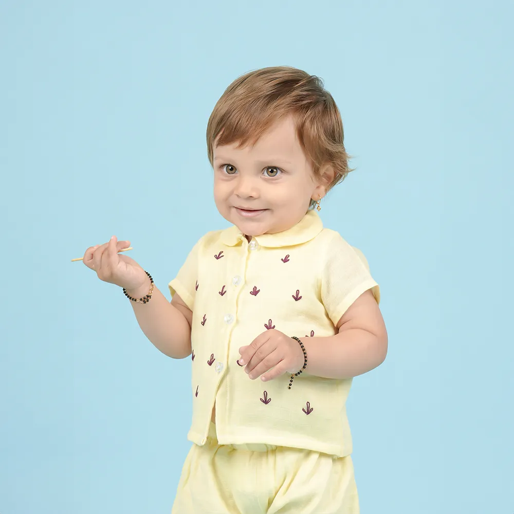 Summer Outfit for Kids: Loyzo Muslin Cotton Shirt Set