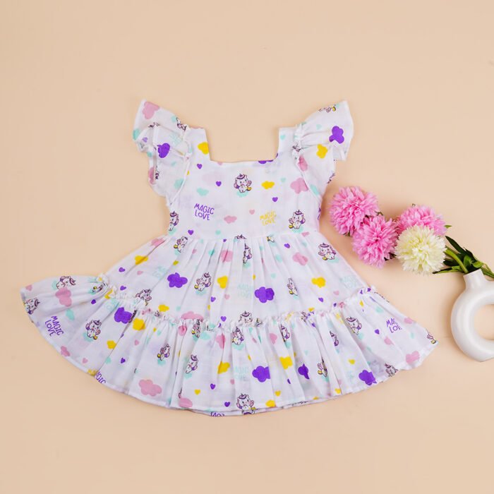 Cotton Frock For A Baby Girl